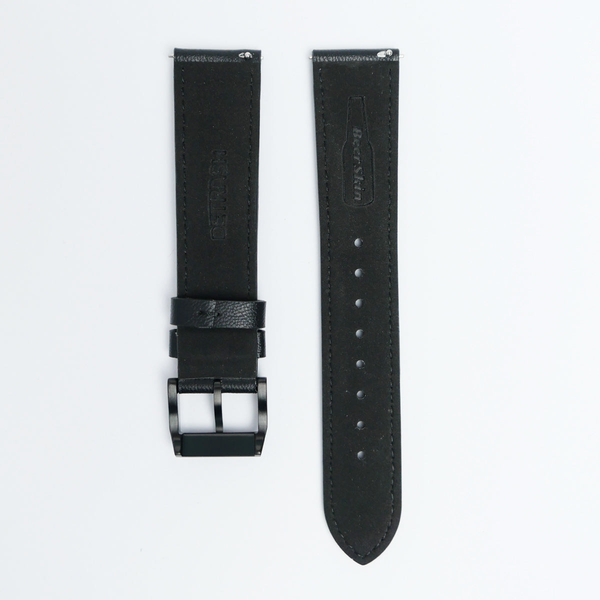 Black BeerSkin® 20mm Quick Release Watch Strap