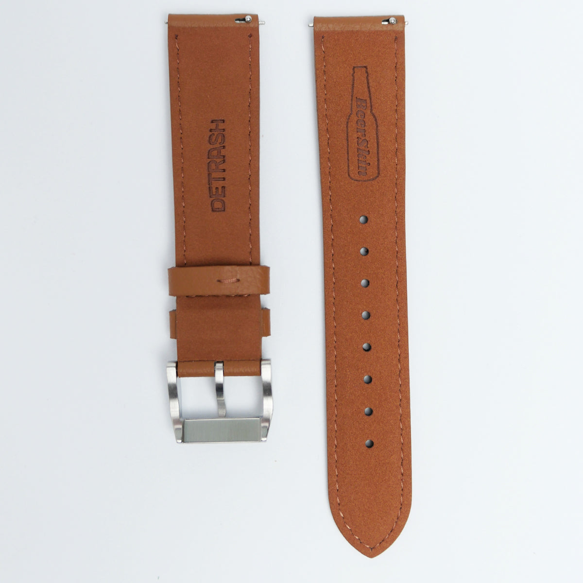 Brown BeerSkin® 20mm Quick Release Watch Strap