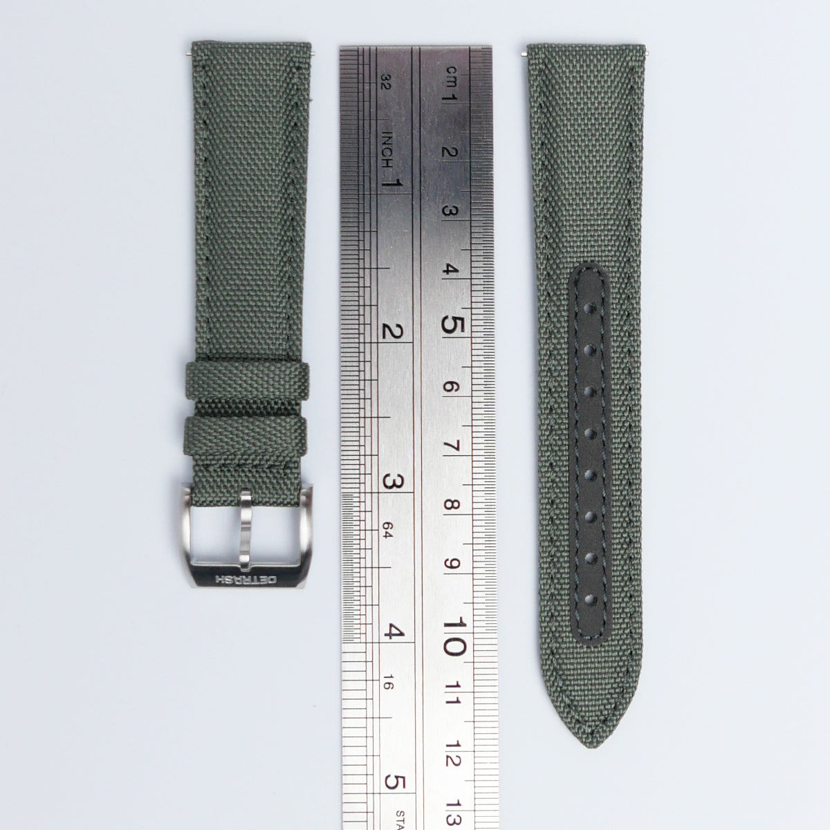 Grey-Green Recycled PET 20mm Quick Release Watch Strap