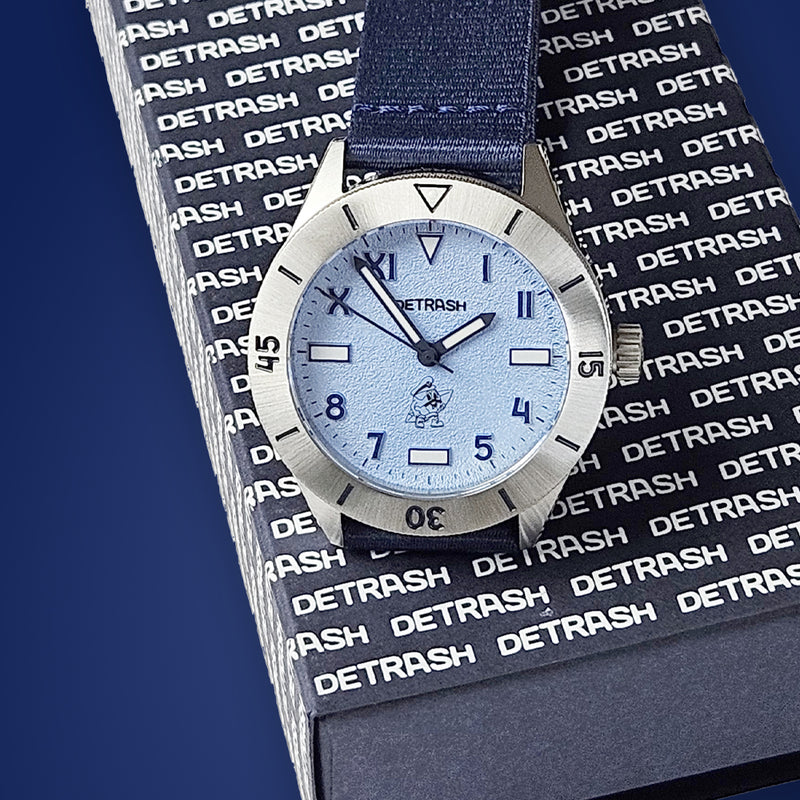 DETRASH WATCHES: Cali - Melting Ice Cap Blue – Detrash